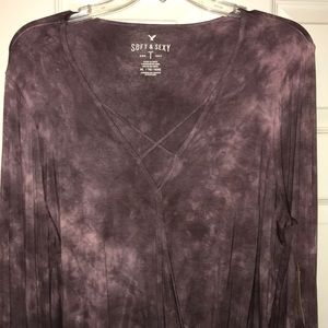 Soft and sexy bell sleeve top